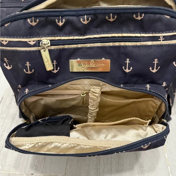 Ju-Ju-Be BFF Navy Anchor Print Backpack - Picture 5 of 6